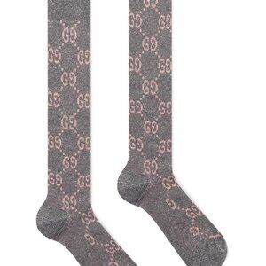 Luxury Knee Long Socks - Gray
